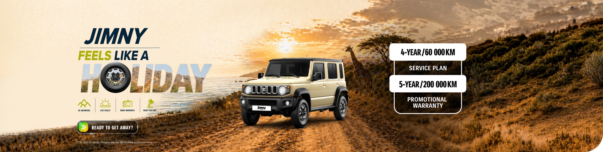 Suzuki Jimny 5-Door in the nature priced at R5 699pmd at Suzuki Jimny 5-Door in the nature priced at R5 699pmd at